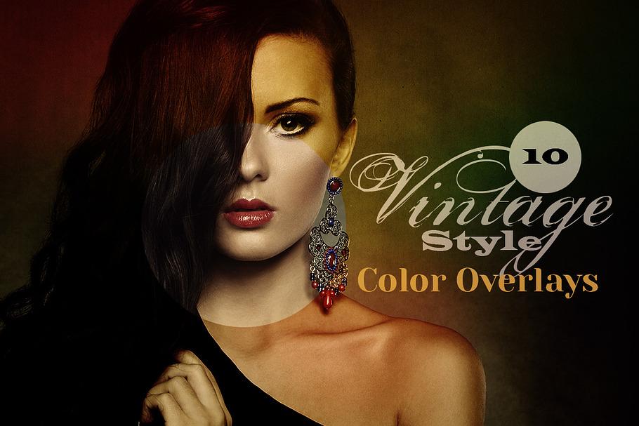 20 Vintage Style Color Overlays