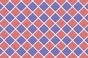 Red blue Striped rhombus geo pattern