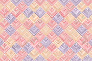 Pastel striped rhombus geo pattern