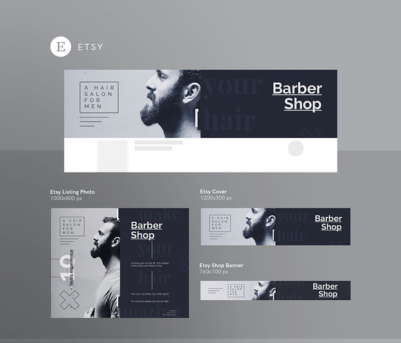 Branding Pack | Barber Shop in Branding Mockups - product preview 12