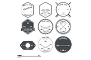 Set of vintage hunt icons, emblems