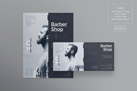 Print Pack | Barber Shop in Templates - product preview 3