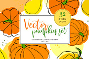Vector Pumpkin Set