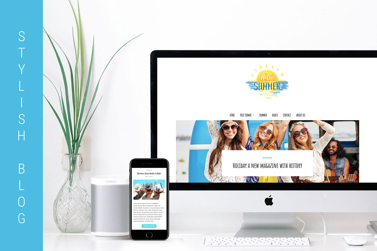 Summer Holiday - Travel Blog in WordPress Blog Themes - product preview 8