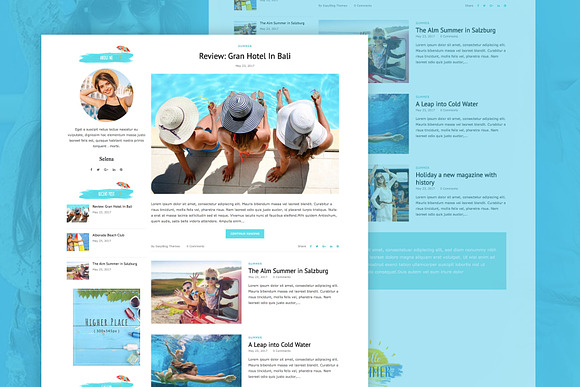 Summer Holiday - Travel Blog in WordPress Blog Themes - product preview 2