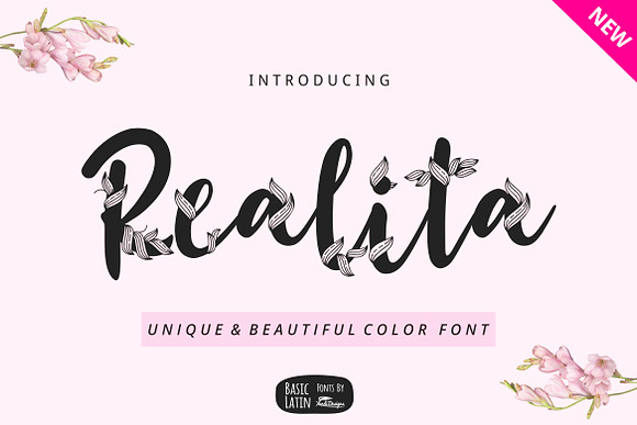Realita Color Font in Colorful Fonts - product preview 1