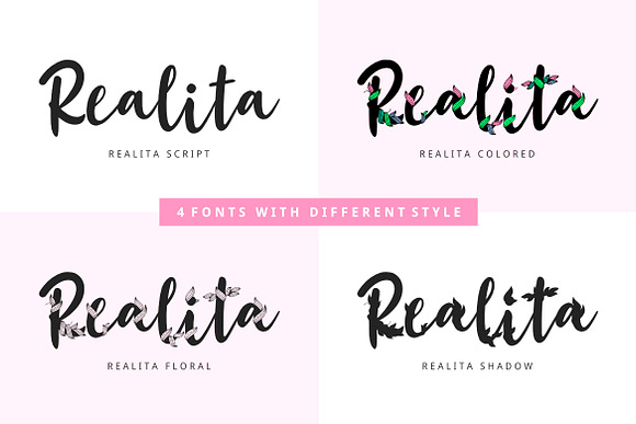 Realita Color Font in Colorful Fonts - product preview 3