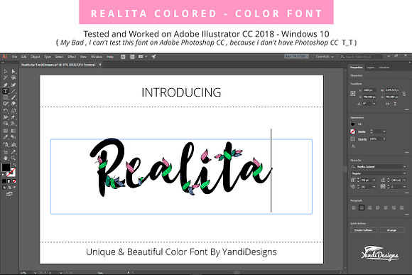 Realita Color Font in Colorful Fonts - product preview 4
