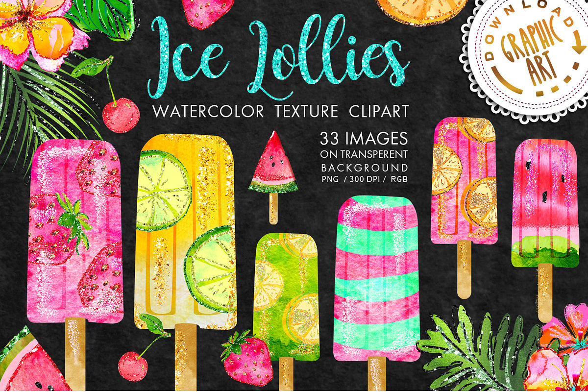 Ice Lollies in Illustrations - product preview 8