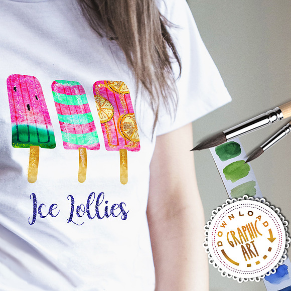 Ice Lollies in Illustrations - product preview 3