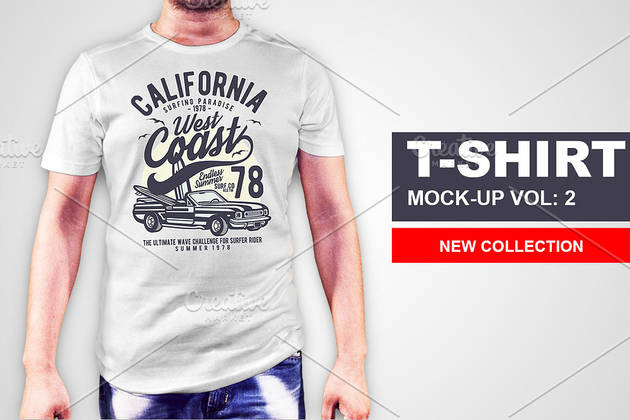 T-shirt Mock-Up Vol: 2 in Product Mockups - product preview 8