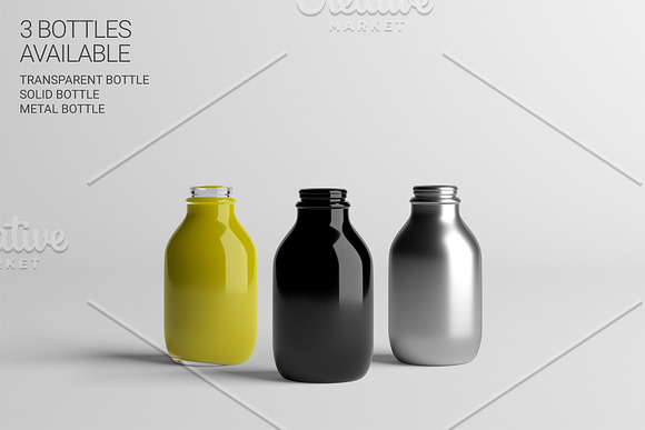 Juice Bottle Mockup in Product Mockups - product preview 1