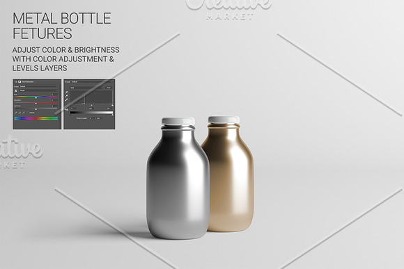 Juice Bottle Mockup in Product Mockups - product preview 7