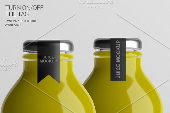 Juice Bottle Mockup in Product Mockups - product preview 11