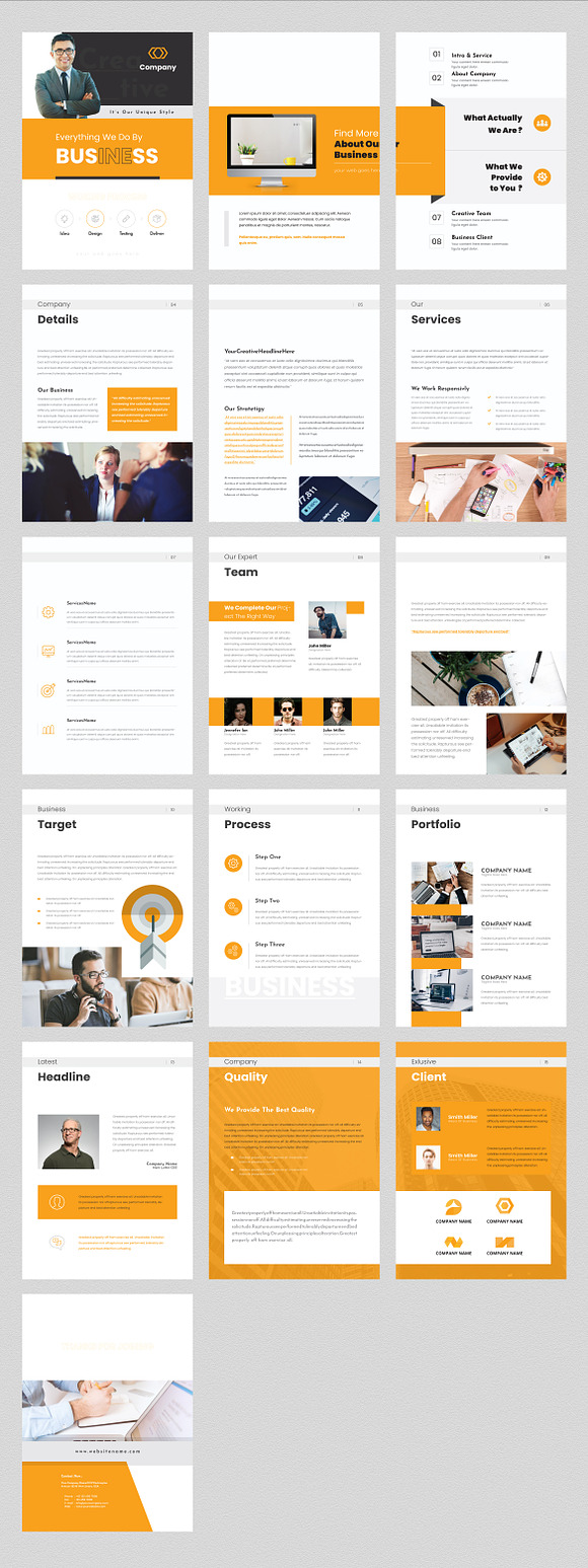 Business Brochure: 16 Pages in Brochure Templates - product preview 9