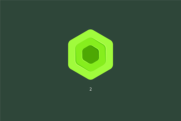 9 hexagons. Vector logo in Logo Templates - product preview 3