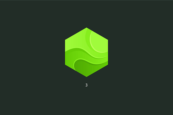 9 hexagons. Vector logo in Logo Templates - product preview 4