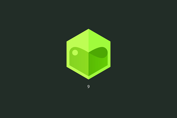 9 hexagons. Vector logo in Logo Templates - product preview 10