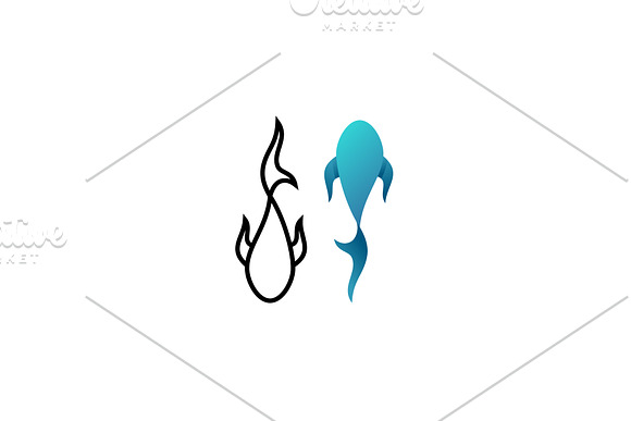 Blue fish vector logo in Logo Templates - product preview 1