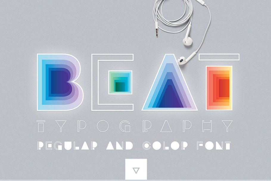 BEAT typography- SVG Color Font in Colorful Fonts - product preview 8