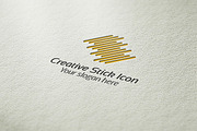 Creative Stick Icon Logo