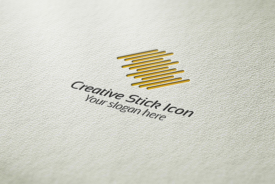 Creative Stick Icon Logo in Logo Templates - product preview 8