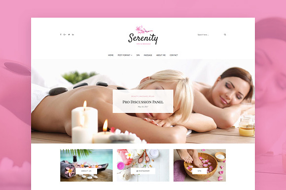 Serenity - Wellness WordPress Theme in WordPress Blog Themes - product preview 1