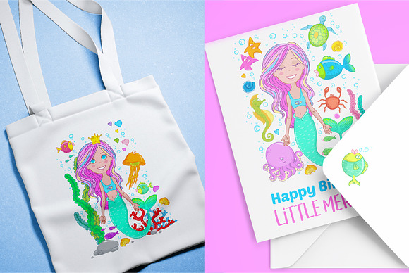 Little Mermaid collection. in Illustrations - product preview 3