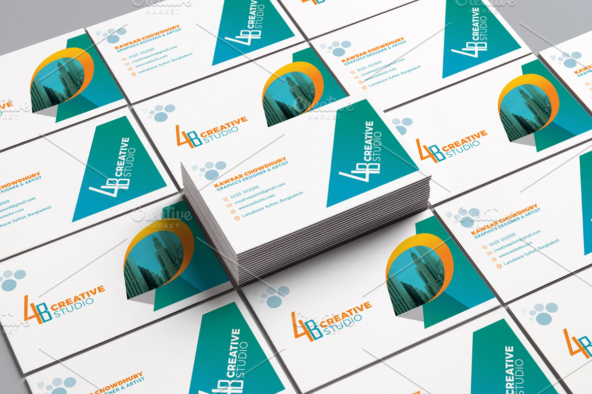 4B Creative Studio in Business Card Templates - product preview 8