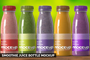Smoothie Juice Bottle Mockup