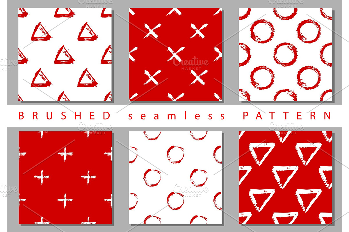 Vector Set seamless pattern with in Textures - product preview 8