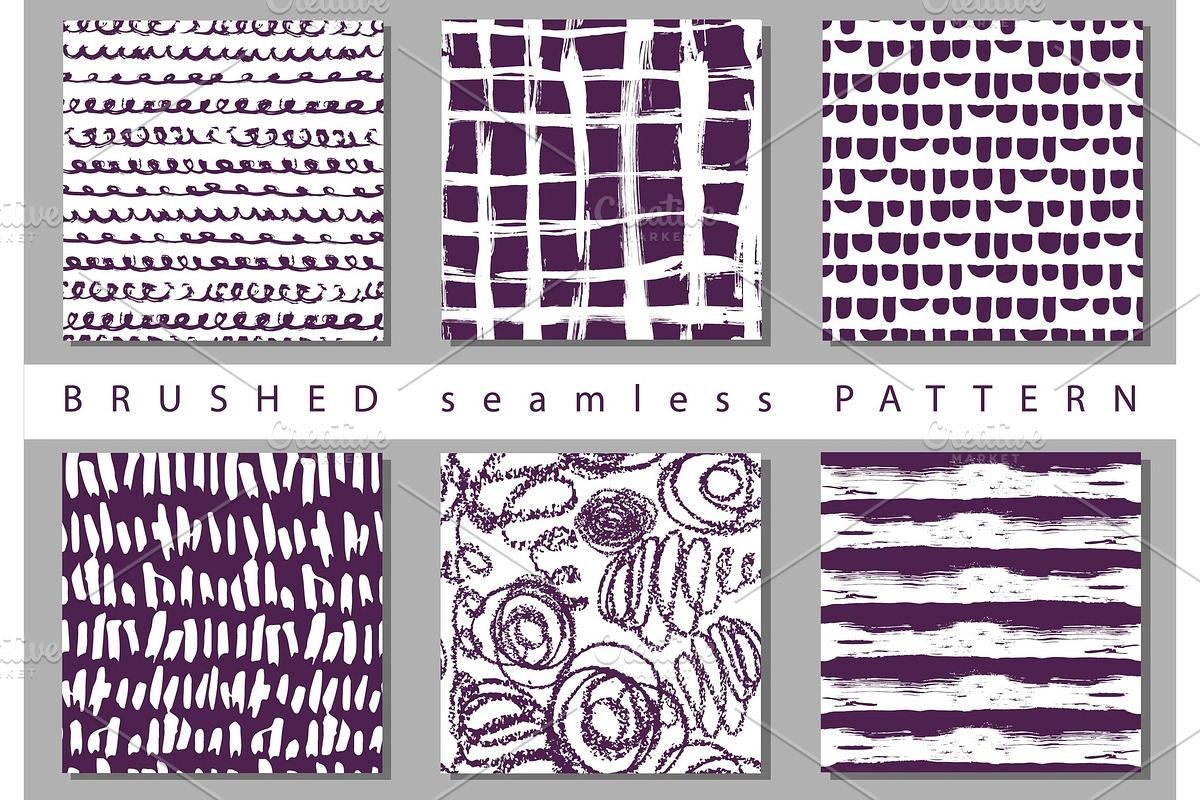 Vector Set seamless pattern with in Textures - product preview 8