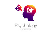 Modern head sign of Psychology