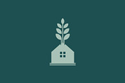 Leaf House v-2 Logo