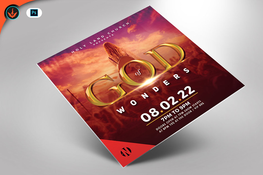 God of Wonders Gospel Concert Flyer
