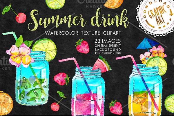 Summer drink clipart