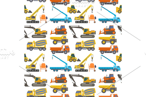 Construction delivery truck vector