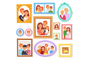 Frame vector framing picture or