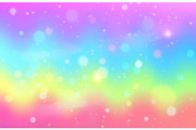 Unicorn rainbow wave background