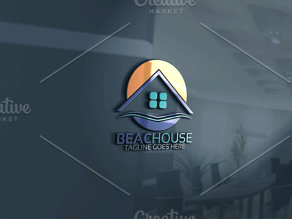 Beach Home Logo in Logo Templates - product preview 2