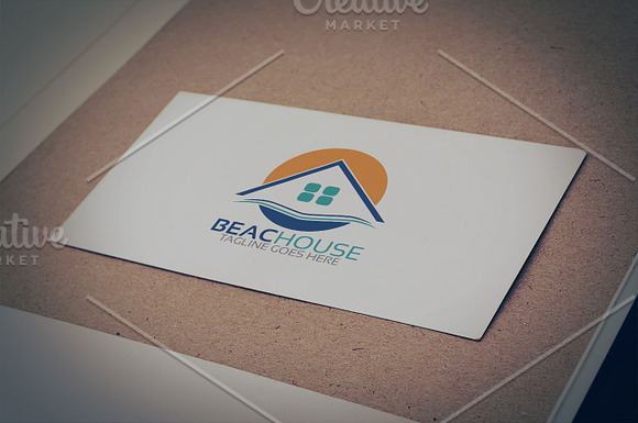 Beach Home Logo in Logo Templates - product preview 3
