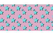 stars pink background