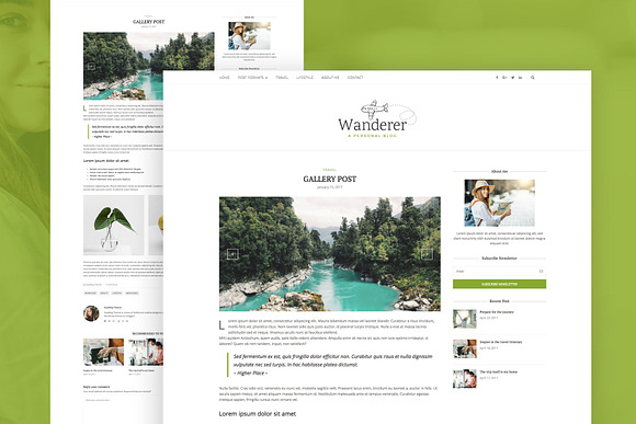 Wanderer - Travel WordPress Theme in WordPress Blog Themes - product preview 3