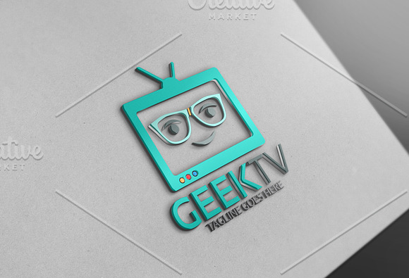 Geek TV Logo in Logo Templates - product preview 1