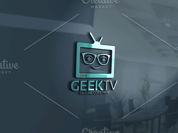Geek TV Logo in Logo Templates - product preview 2