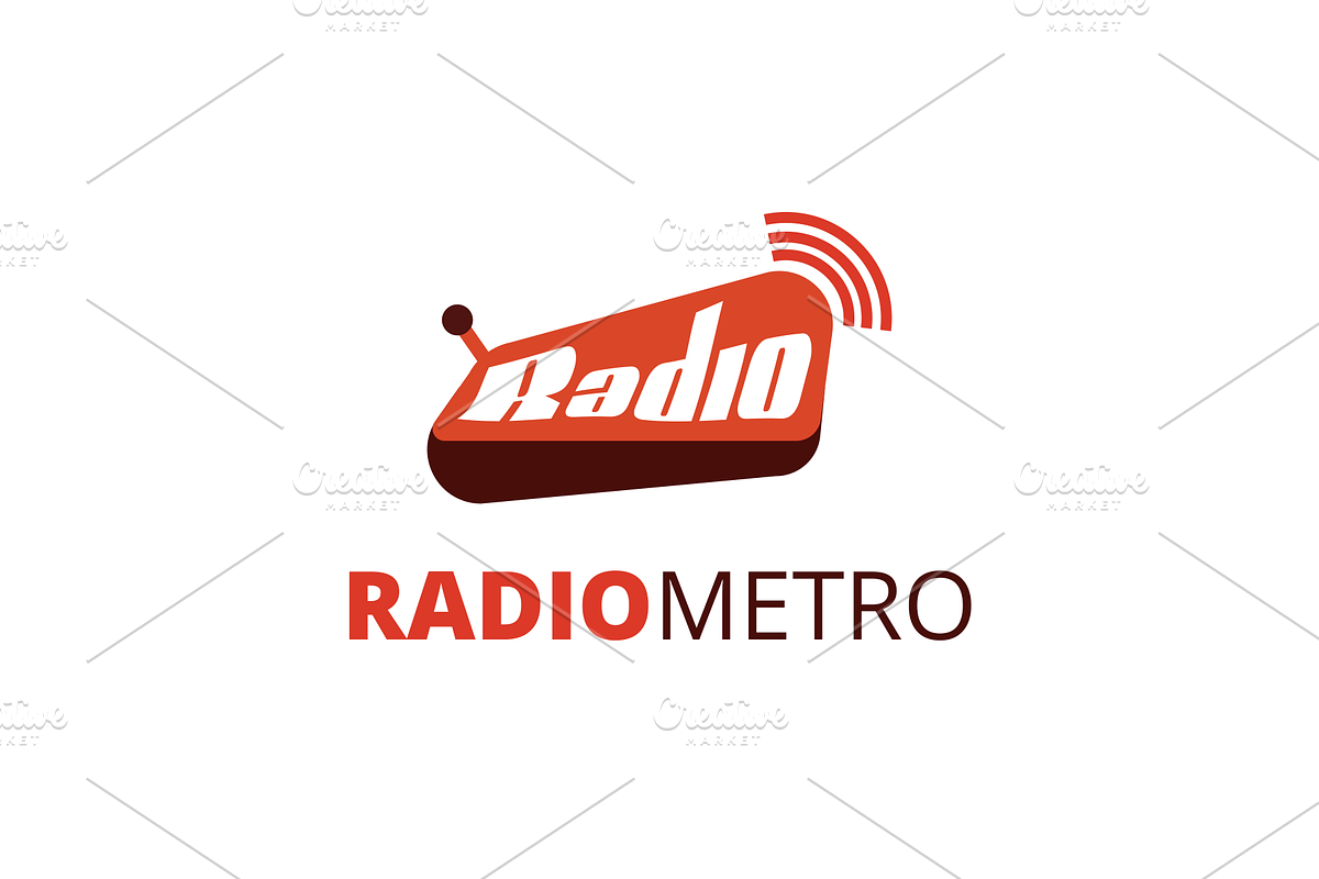 Radio Metro Logo in Logo Templates - product preview 8