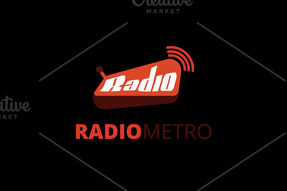 Radio Metro Logo in Logo Templates - product preview 1