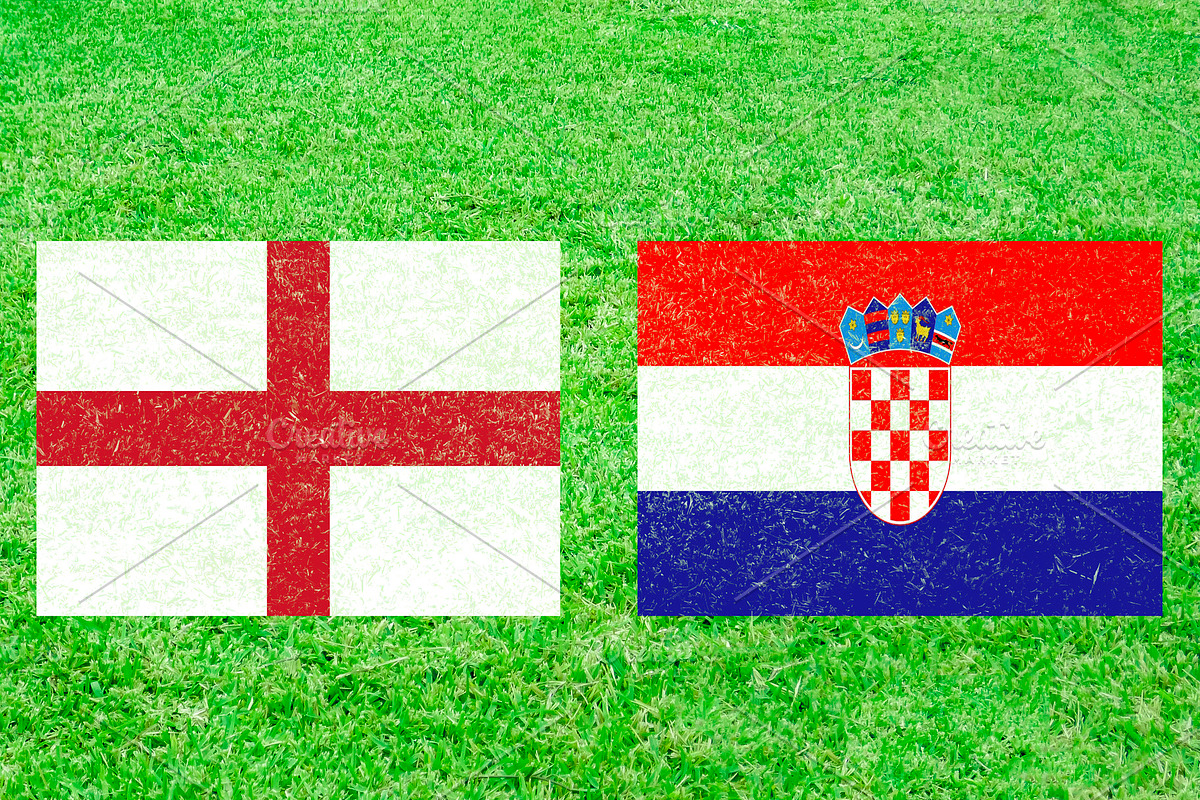 England vs Croatia Soccer Match with in Illustrations - product preview 8