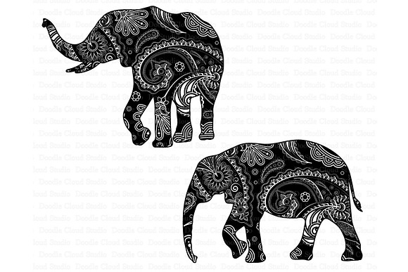 Elephant Mandala SVG, PNG, files. in Illustrations - product preview 4