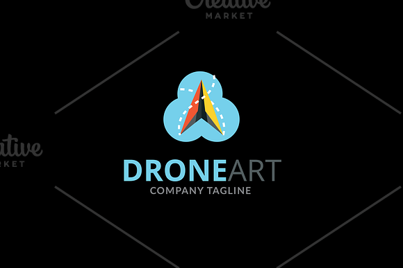 Drone Art Logo in Logo Templates - product preview 1